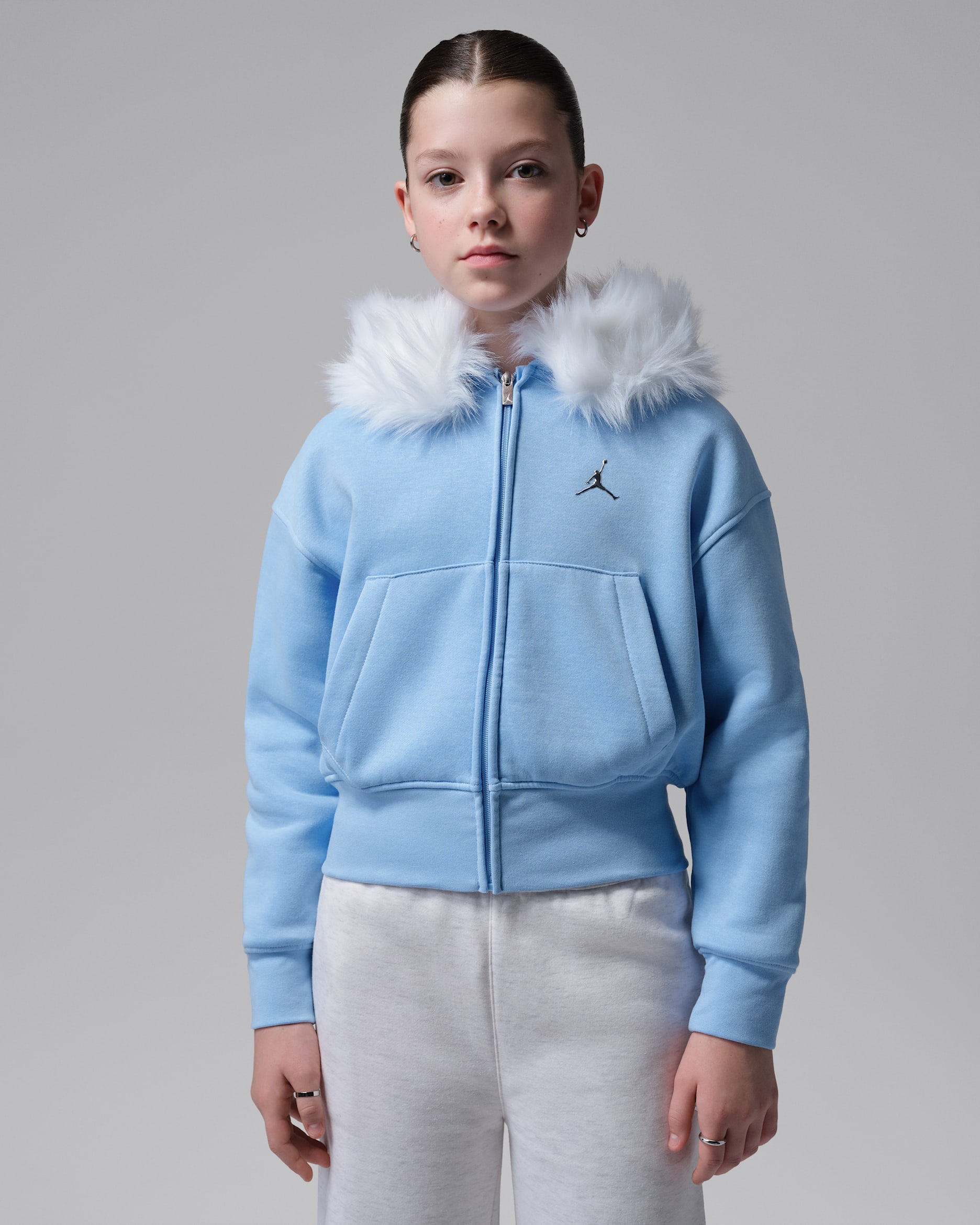 Jordan Big Kids' Brooklyn Fireside Cozy Full-Zip Hoodie. Nike.com